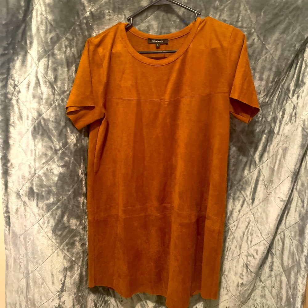 Chocolate velour short sleeve